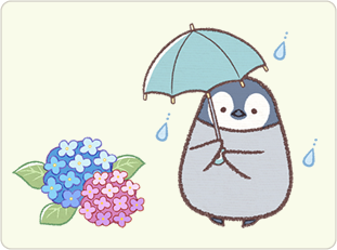 雨を楽しむ